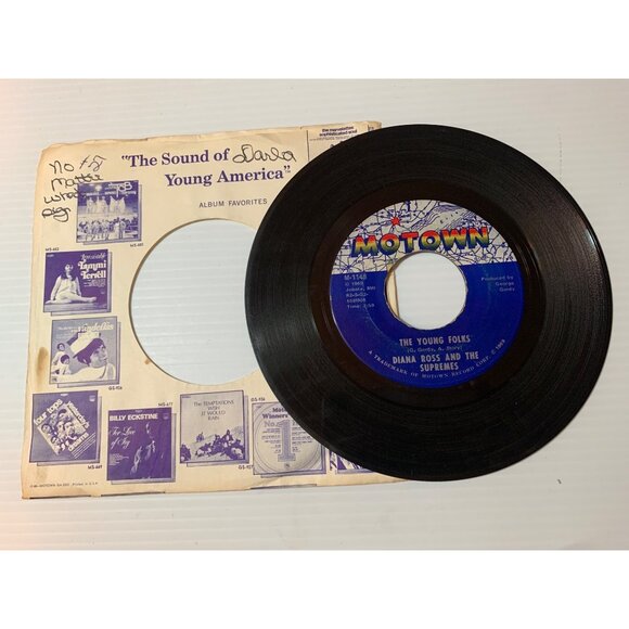 Diana Ross & The Supremes 45 RPM Vinyl Record "No Matter What Sign You Are" & "T - Picture 3 of 5